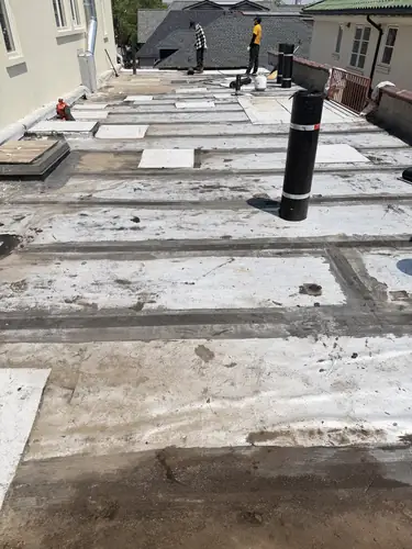 Flat Roof Before Repair Brooklyn | MLM Construction