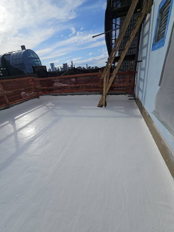Balcony terrace before waterproofing Williamsburg