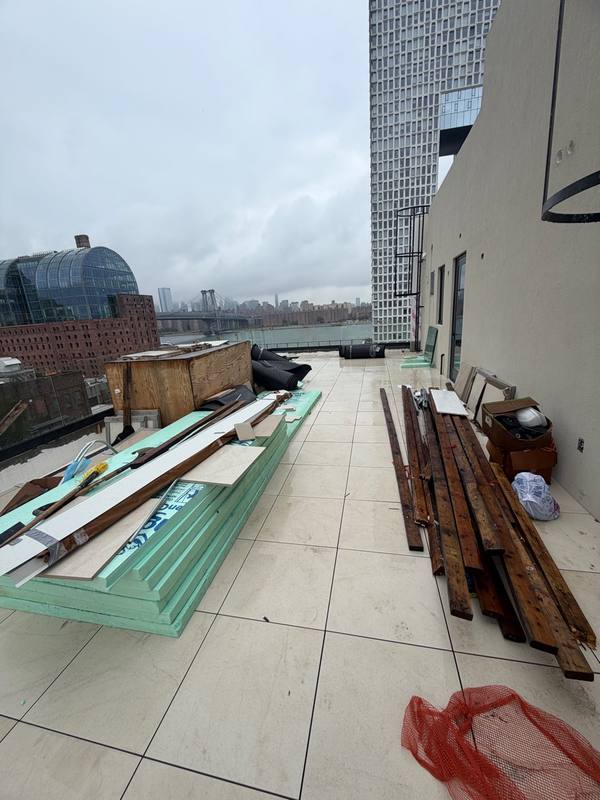 MLM truck completed luxury high-rise Williamsburg NY