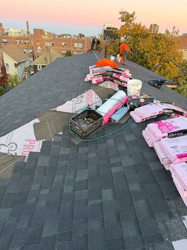 New shingle roof completed MLM Construction Brooklyn