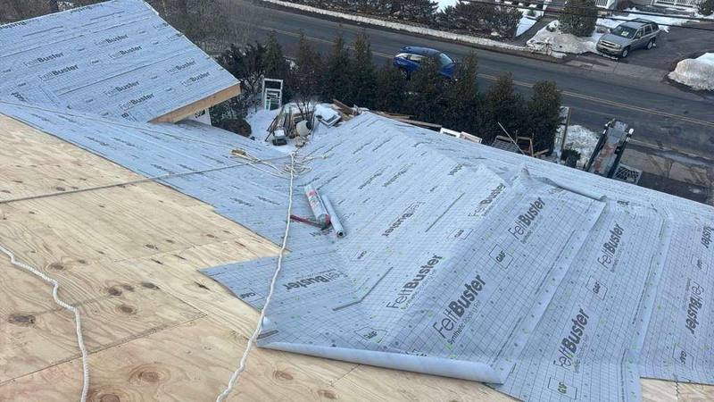 GAF FeltBuster synthetic underlayment NJ installation